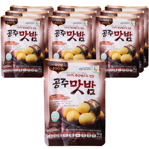 가성비 최고 국산밤으로 만든 꿀맛 공주맛밤 50g  30봉 베스트8